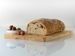 bakery bread with olives