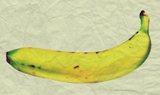 banana drawing on paper