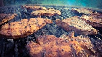 Delicious grilled meat