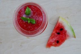 sweet juice of healthy watermelon