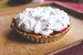 homemade tart with berries