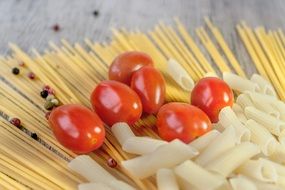 Products for cooking of the Italian pasta