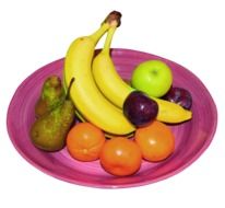 bowl with fresh fruits