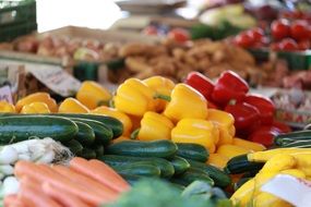 mix of ripe vegetables