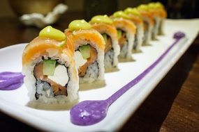 tasty sushi food