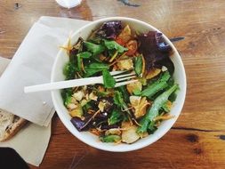 bowl of vegetable salad