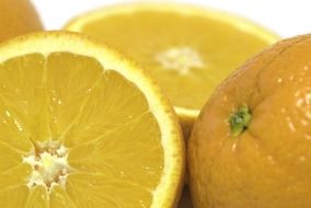 orange in a cut