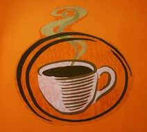 hot Coffee Cup drawing