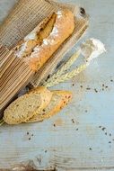 bread loaf in paper