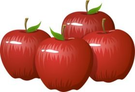 healthy red apples as a colorful illustration