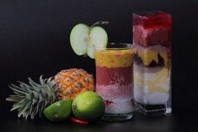 smoothie cocktail fruit mix