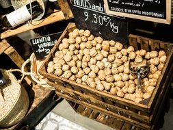 nuts in a market