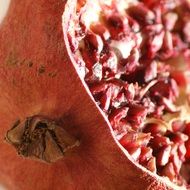 Closeup photo of pomegranate