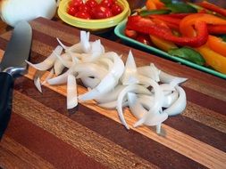 Photo of sliced onions