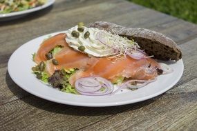 salmon fish breakfast