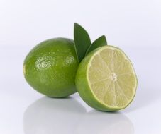 juicy and beautiful sliced lime f