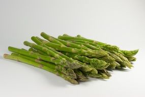 lots of green asparagus
