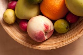 guava apple radish basket