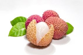 sweet lychees, exotic fruits