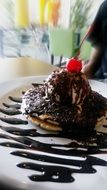chocolate fudge pancake