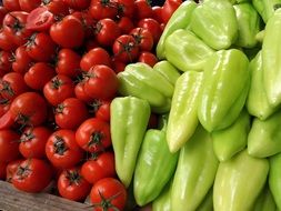 tasty tomatoes and peppers