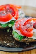 sandwich with tomato and salad