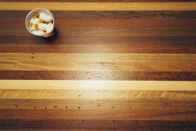 bowl on a wooden table