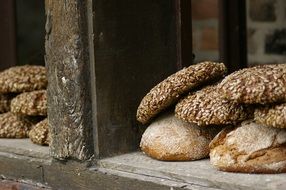 healthy fresh bread like natural food