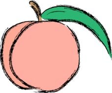 painted pink peach