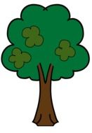 fruit green tree drawing