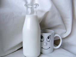 milk and a beautiful cup for milk