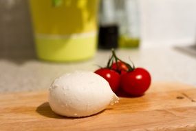 mozzarella and tomatoes