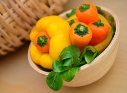 vitamin-rich yellow peppers