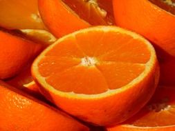 orange fruit cut