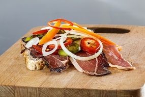 ham sandwich on board