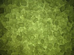 appetizing crystals of green sugar