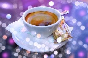 coffee in neon lights