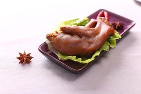 food shoot of a pig's feet