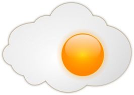 egg sunny drawing