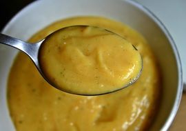 vegetable soup as a puree