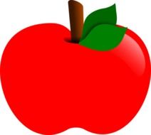 red apple drawing