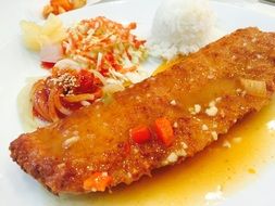 Delicious cheese cutlet dish
