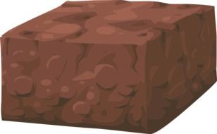 Chocolate fudge dessert clipart