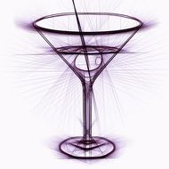 pencil drawing of a cocktail