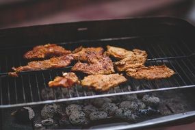 grilled pork steaks