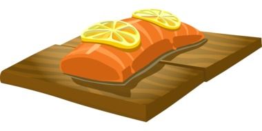 salmon fish drawing