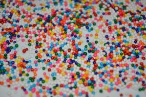 colorful tasty sprinkles candy