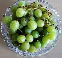 white grape in the bowl