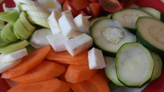 fresh vegetables for soup