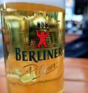 light beer in a glass in Berlin